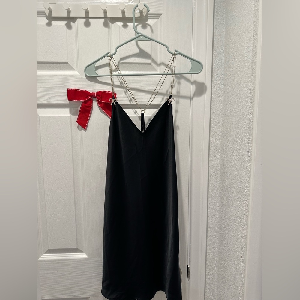victoria secret Sexy Lingerie stain Slip Dresses black